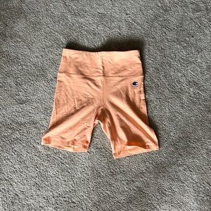 orange champion bike shorts